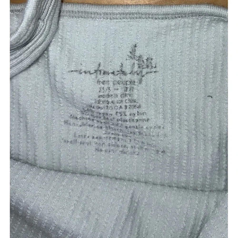 Intimately Free People FP Solid Rib Brami Crop Top‎ Tank Green V Neck XS/S